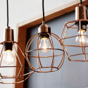 Lampa - Runt kopparnät