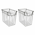 2-pack Metallkorgar \'Addit\' - Grå S
