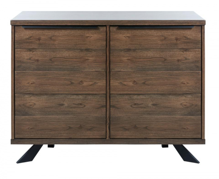 Sideboard \'Sicily\' 2 sektioner - Mörk ek/Svart i gruppen MÖBLER / Hyllor & förvaring / Sideboards hos Reforma (40922930)