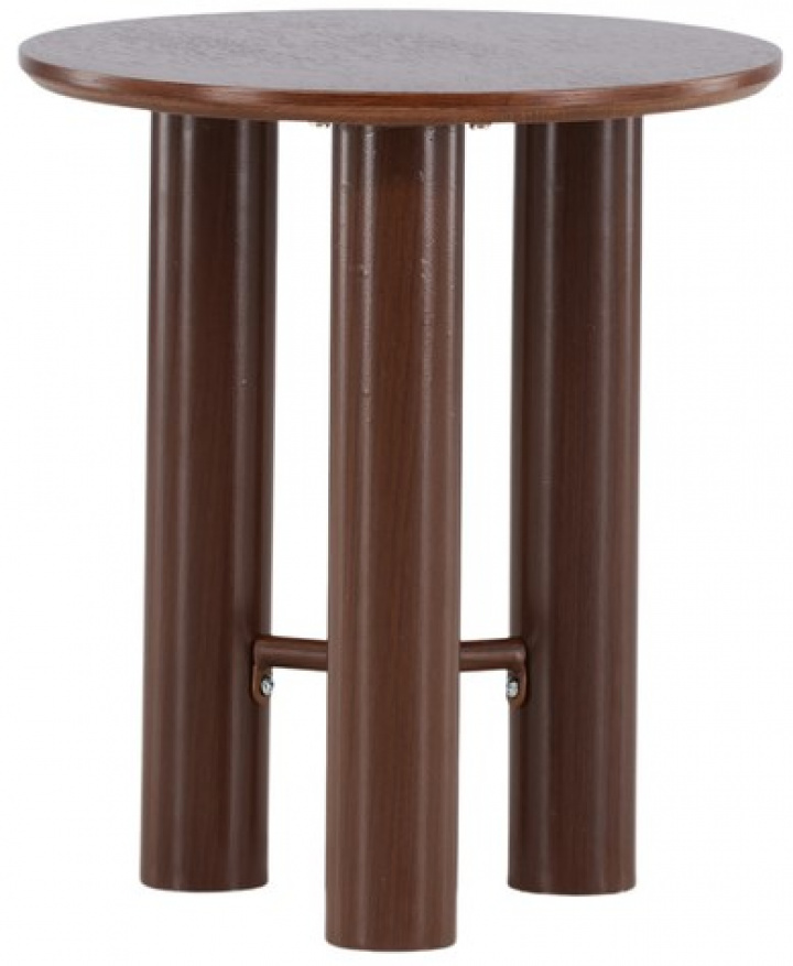 Sidobord 'Siljan' Runt 44cm - Brun