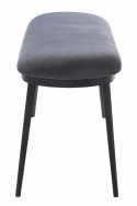 Bänk \'Lyon\' 140cm - Grå sammet