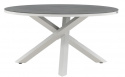 Matbord \'Charlotte\' Runt 140cm - Grå/Vit