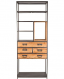 Hylla \'Samuel\' - Natur/Svart