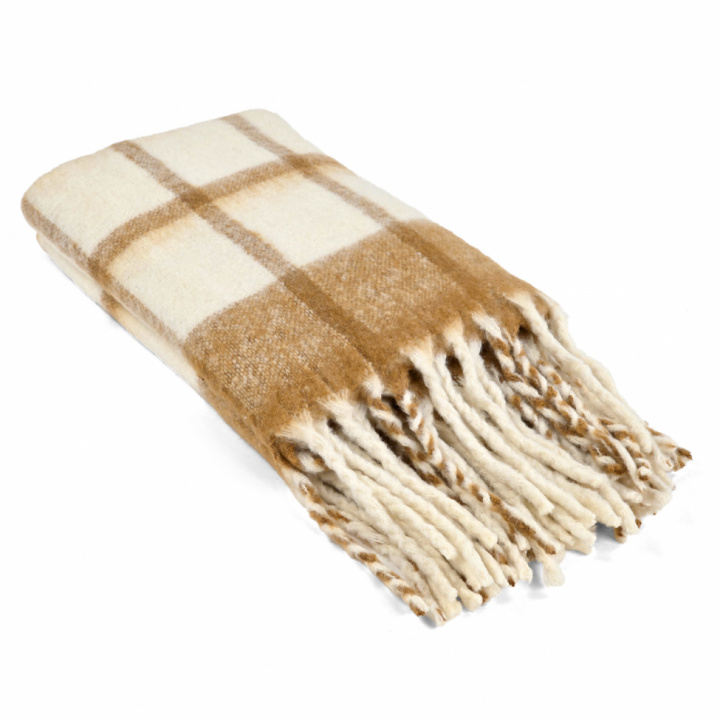 Pläd \'Rachel\' 130x170cm - Gul i gruppen Inredning / Textilier / Plädar & filtar hos Reforma (4224615675040)