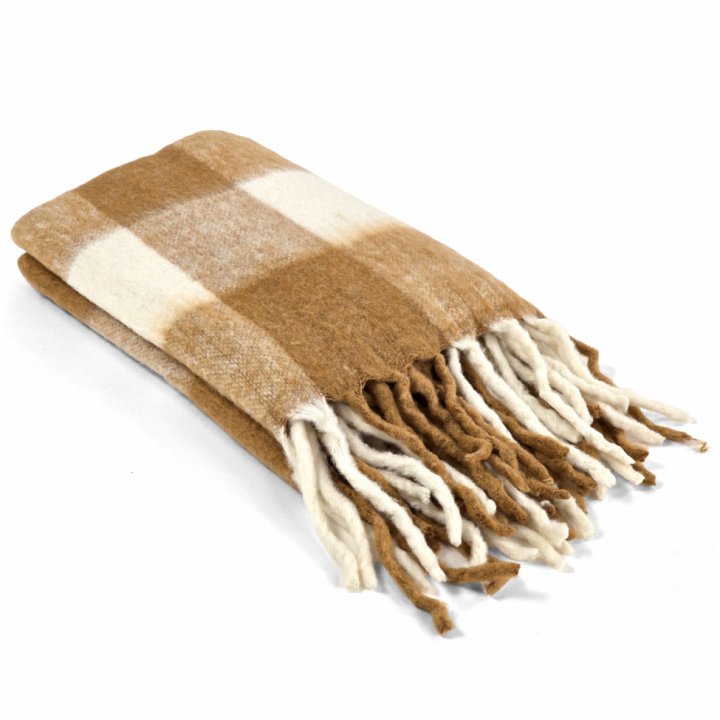 Pläd \'Phoebe\' 130x170cm - Gul i gruppen Inredning / Textilier / Plädar & filtar hos Reforma (4224615675088)