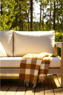 Pläd \'Phoebe\' 130x170cm - Gul