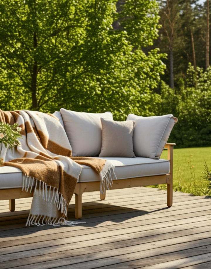 Pläd \'Carrie\' 130x170cm - Gul i gruppen Inredning / Textilier / Plädar & filtar hos Reforma (4224615676054)