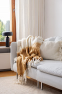 Pläd \'Carrie\' 130x170cm - Gul