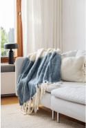 Pläd \'Carrie\' 130x170cm - Blå