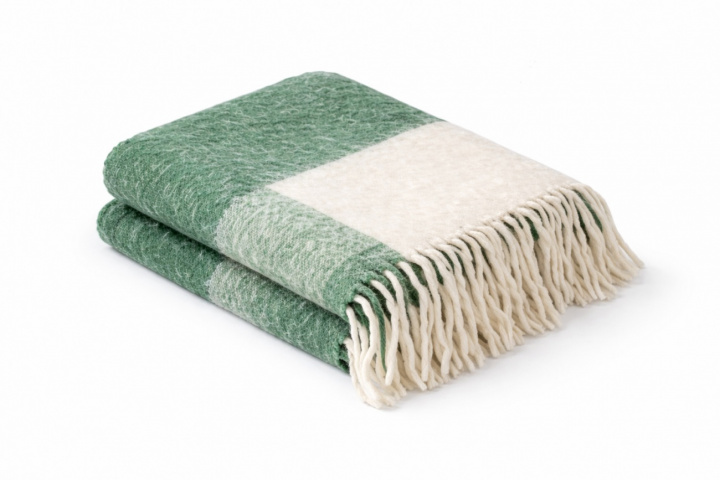 Pläd \'Carrie\' 130x170cm - Grön i gruppen Inredning / Textilier / Plädar & filtar hos Reforma (4224615676078)