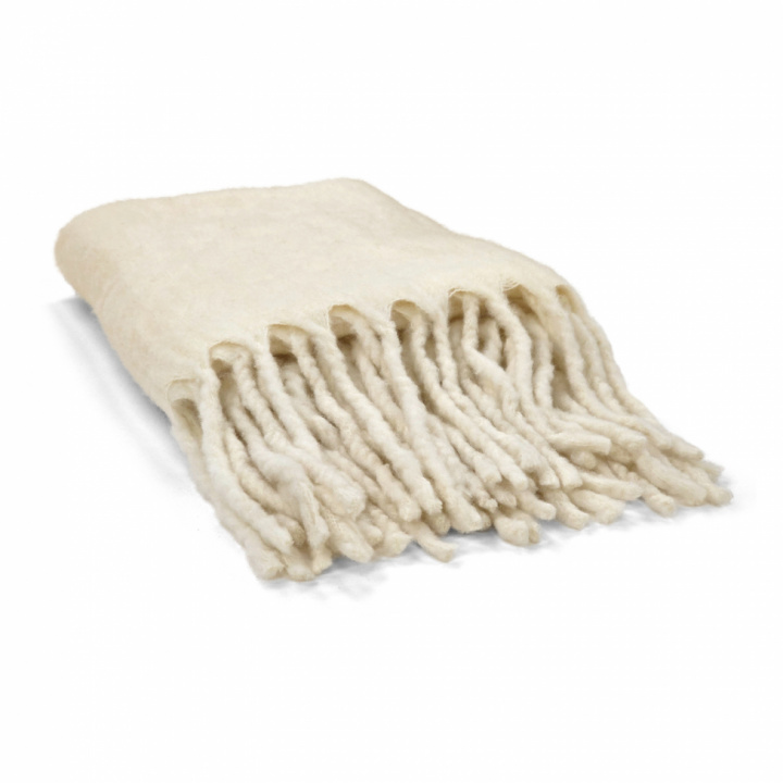 Pläd \'Samantha\' 130x170cm - Vit i gruppen Inredning / Textilier / Plädar & filtar hos Reforma (4224615677013)