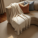 Pläd \'Samantha\' 130x170cm - Vit