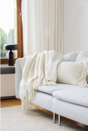 Pläd \'Samantha\' 130x170cm - Vit