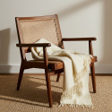 Pläd \'Samantha\' 130x170cm - Vit