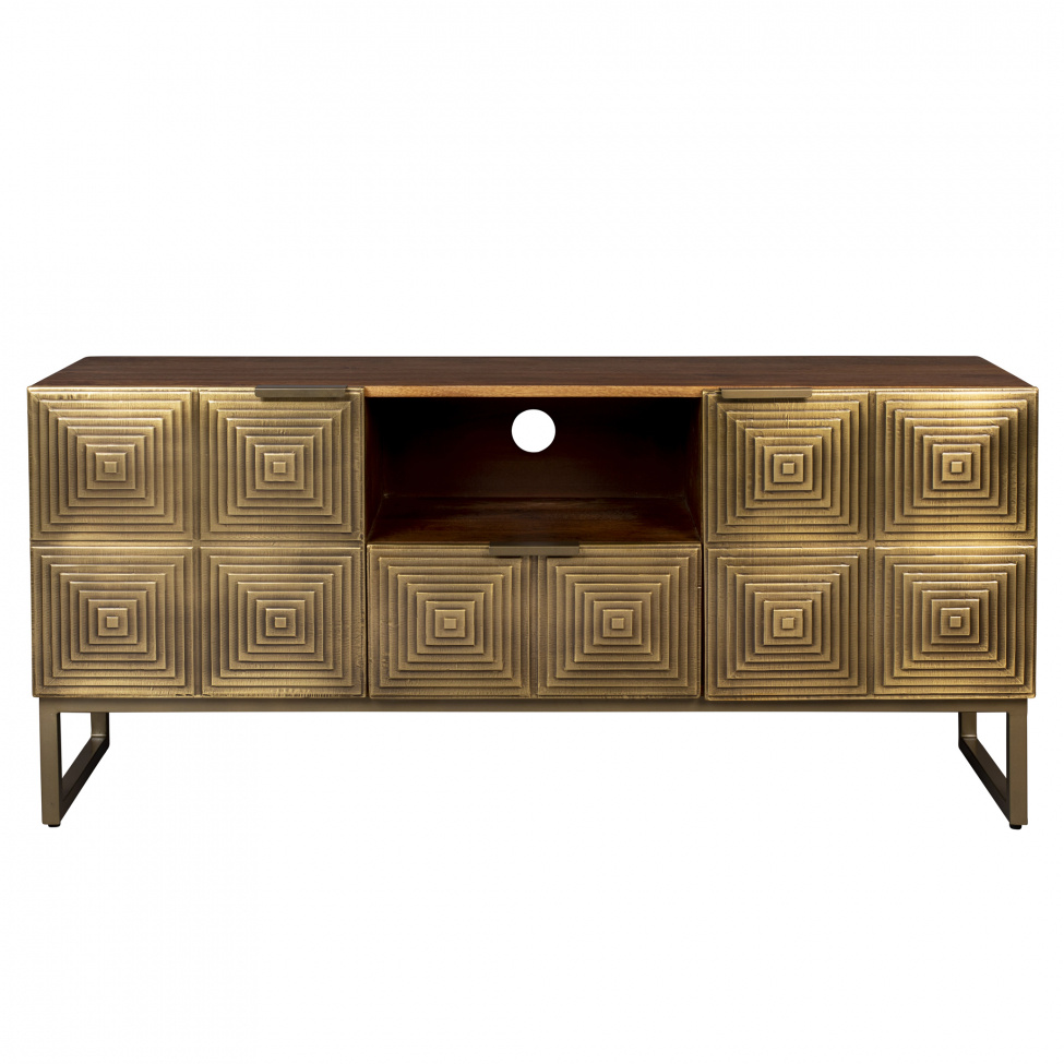 TV-bnk \'Volan\' - Brun/Mssing