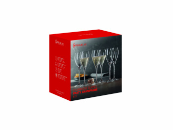 6-pack Champagneglas \'Party\' - Transparent