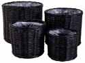 Korgar \'Bogor Black\' 4-pack - Svart