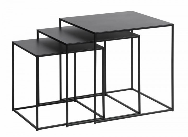 Soffbord 'Norraby' 3-set - Svart 