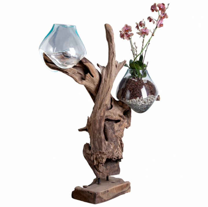 Dekoration 'Waterdrop' - Trä/Glas 100 cm