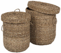 Tvättkorg 2set - Sjögräs