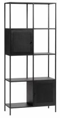 Bokhylla \'Inca\' 2 dörrar - Svart