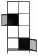 Bokhylla \'Inca\' 2 dörrar - Svart
