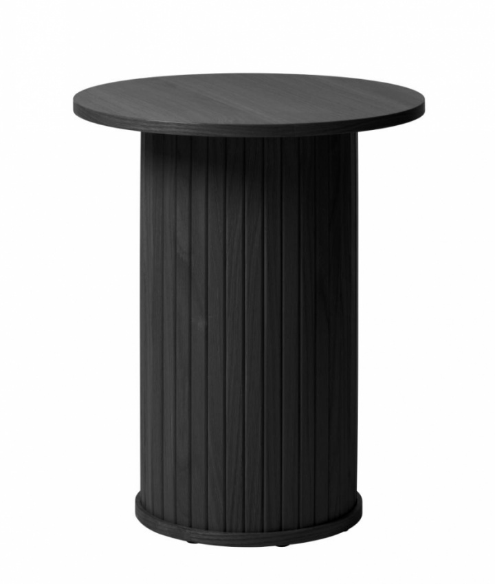 Sidobord 'Yxlan' Runt 50cm - Svart 