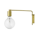 Vägglampa med arm - Mässing