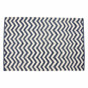 Matta \'Zigzag\' - Blå/Vit