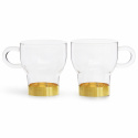 2-pack Glasmugg \'Winter\' - Guld/Transparent