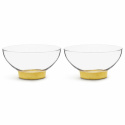 2-pack Serveringsskål \'Winter\' - Guld/Transparent
