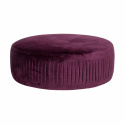 Sittpuff \'Pleat\' - Vinröd/Sammet