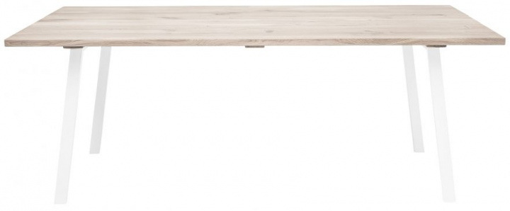 Matbord 'Cozy' - Ek/Vit 100x95