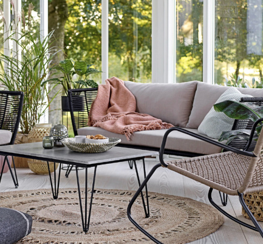 Soffa \'Mundo\' - Svart/Beige