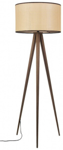 Golvlampa \'Tripod\' - Natur/Valnöt
