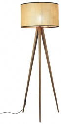 Golvlampa \'Tripod\' - Natur/Valnöt