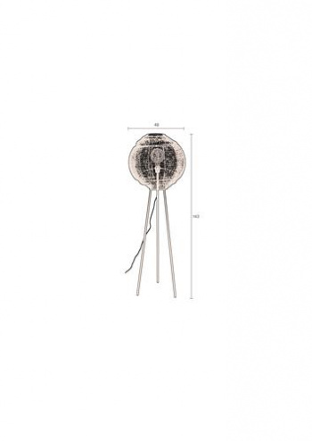 Golvlampa \'Meezan\' - Svart