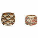 Korgar 2 pack - Brun/Svart/Natur/Orange