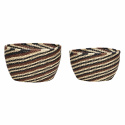 2-pack Korgar - Svart/Brun/Natur