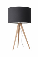 Bordslampa Tripod - Trä och svart