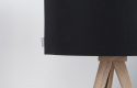 Bordslampa Tripod - Trä och svart
