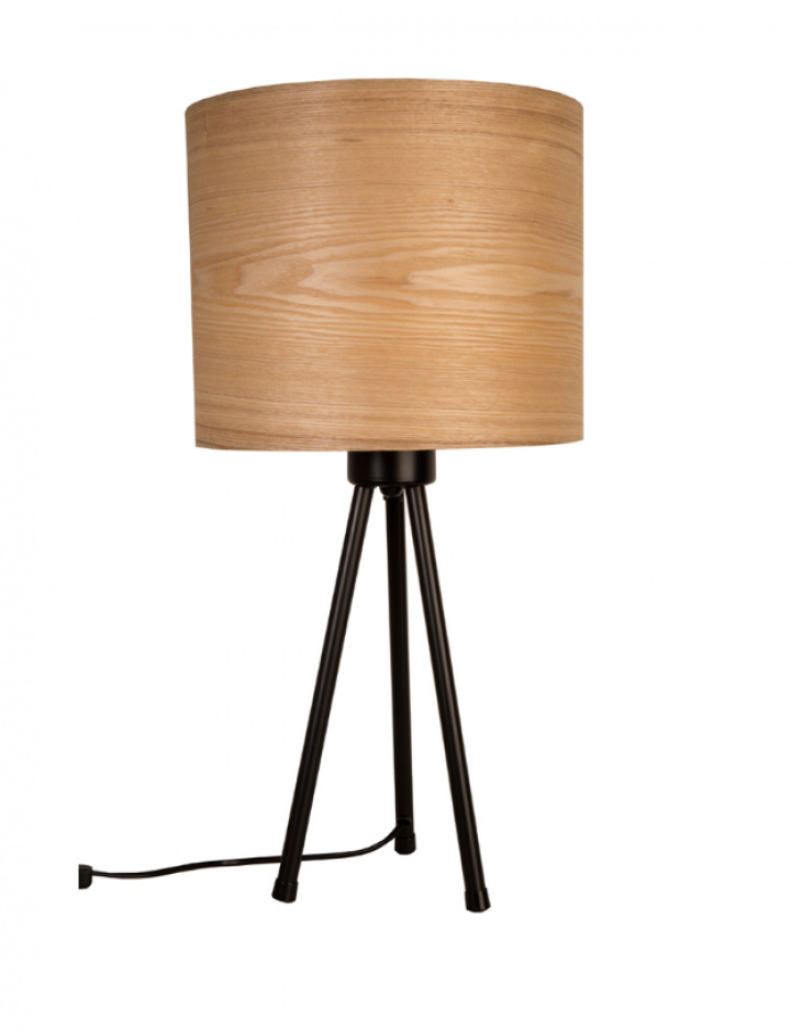 Bordslampa 'Woodland' - Svart/Natur