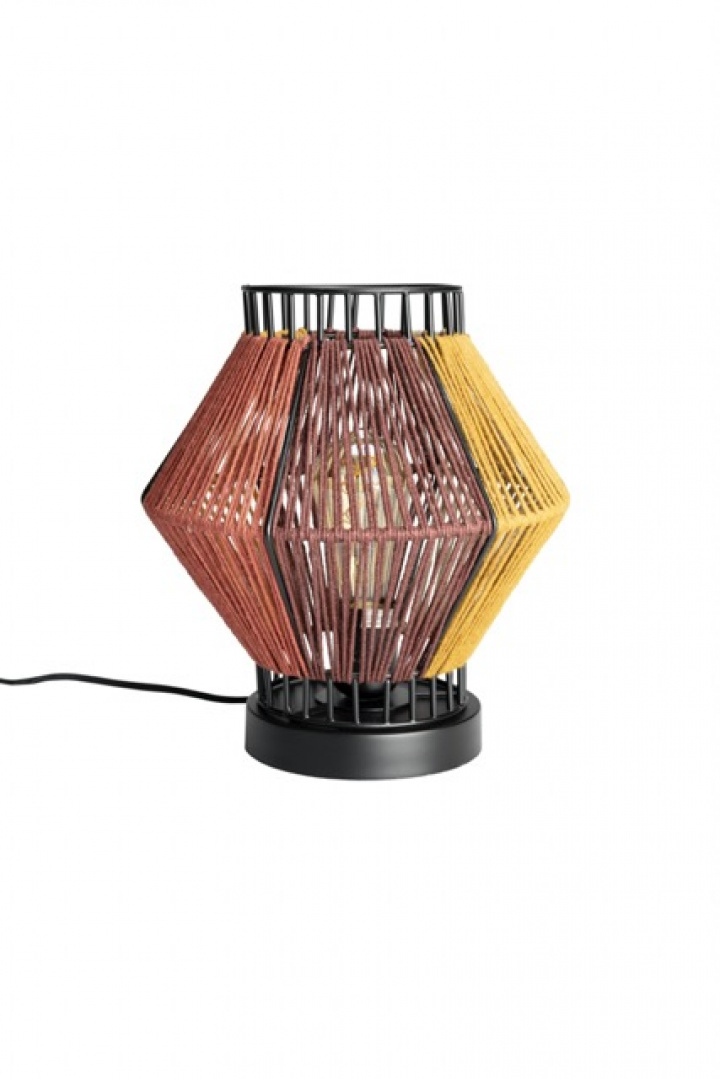 Bordslampa 'Rope' 30x30 - Flerfärgad