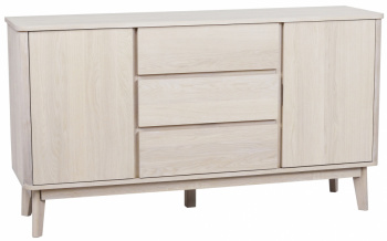 Sideboard \'Yumi\' - Vitpigmenterad Ek