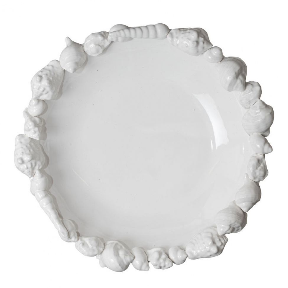 Serveringsfat \'Shell\' - Vit