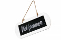Griffeltavla med träram - Vit