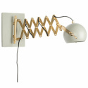 Vägglampa \'Sarana\' - Grå/Mässing
