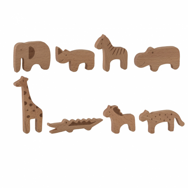 Träfigurer 'Animal' - Brun