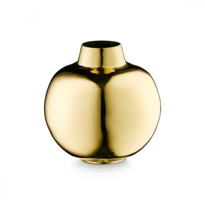 Rund vas - Blank mässing i gruppen Kampanj / Inredning / Dekoration hos Reforma (58VAOSM01)