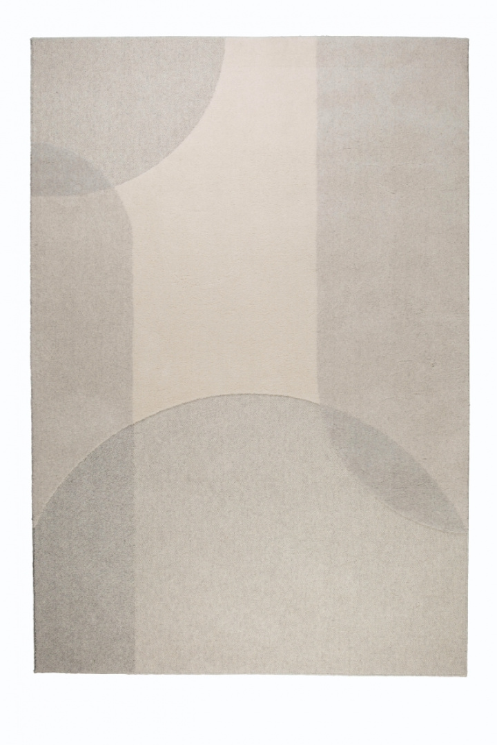 Ullmatta 'Dream' 160x230cm - Natur/Grå